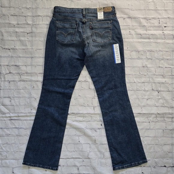 LEVI'S 515 Boot Cut Mid Rise Blue Jeans NWT Size 8M - Picture 13 of 15